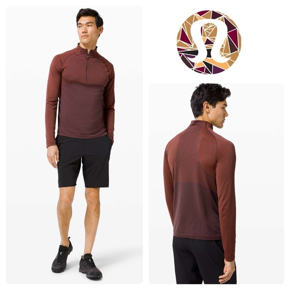 lululemon athletica Other - Lululemon Metal Vent Tech 1/2 Zip 2.0 Long Sleeve Shirt in Magma / Sequoia